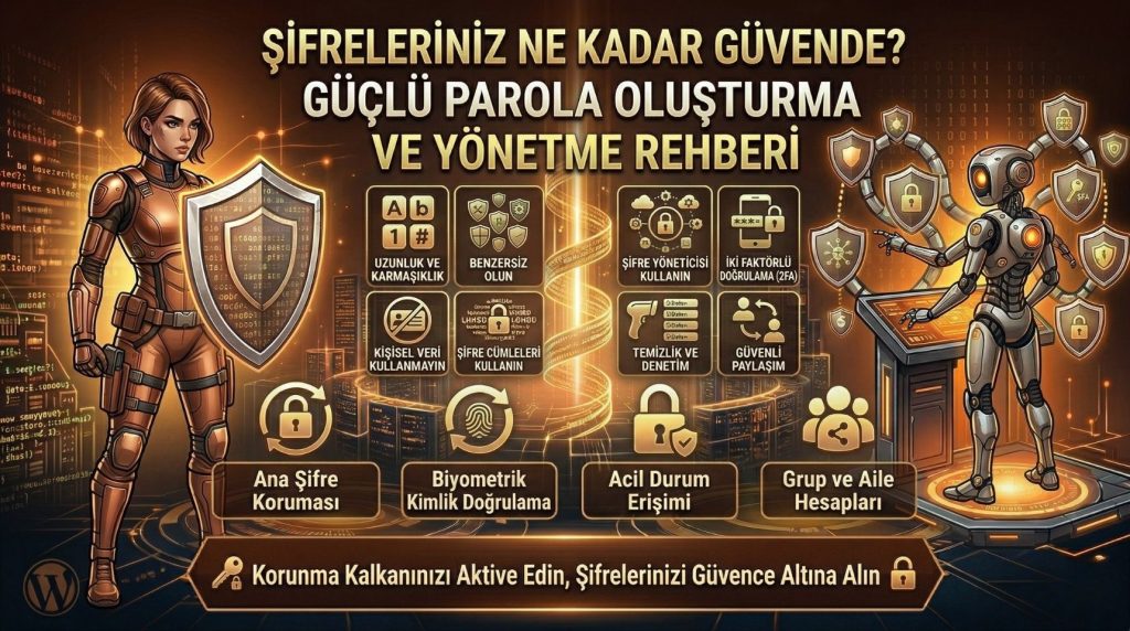 Güçlü Parola Oluşturma Rehberi 2026: Şifreleriniz Güvende mi?